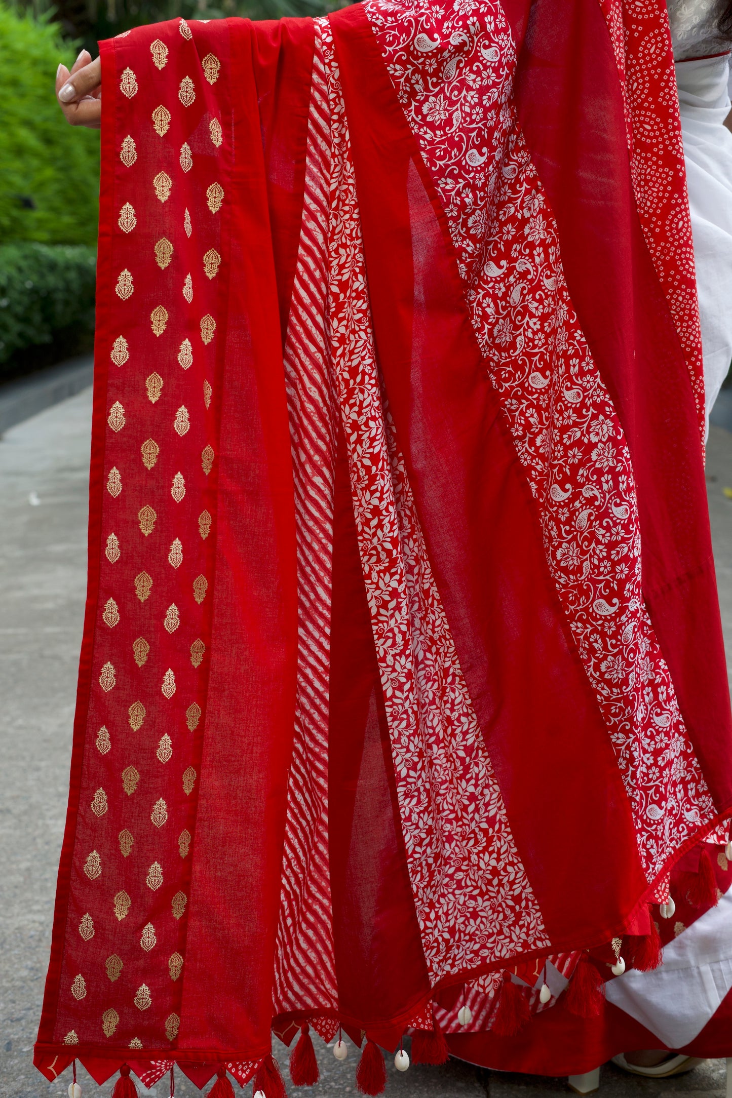 अतरंगी Saree - Red Elegance